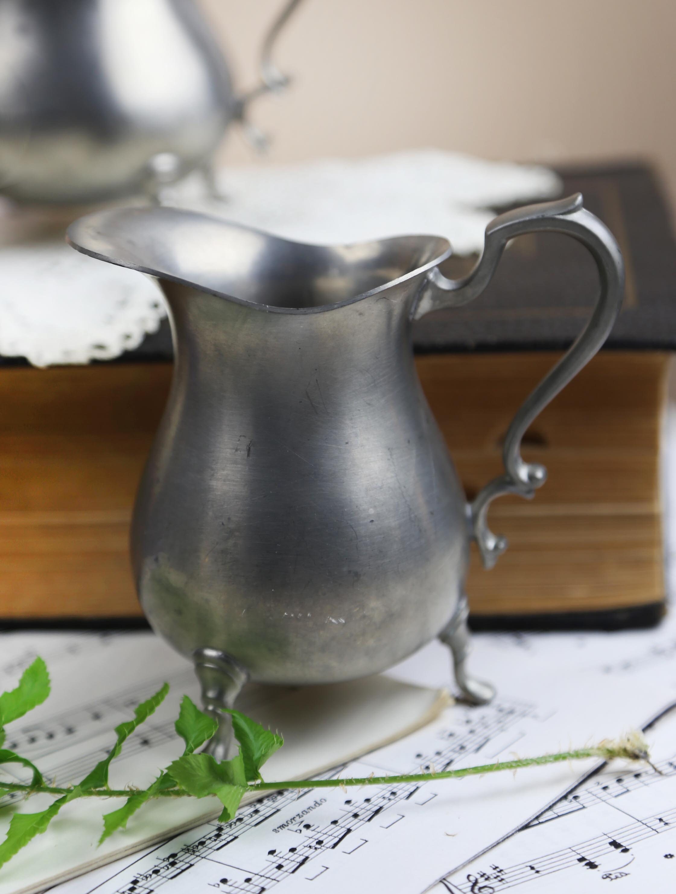 Vintage Pewter Midcentury Coffee Set Metal Coffee Serving Etsy