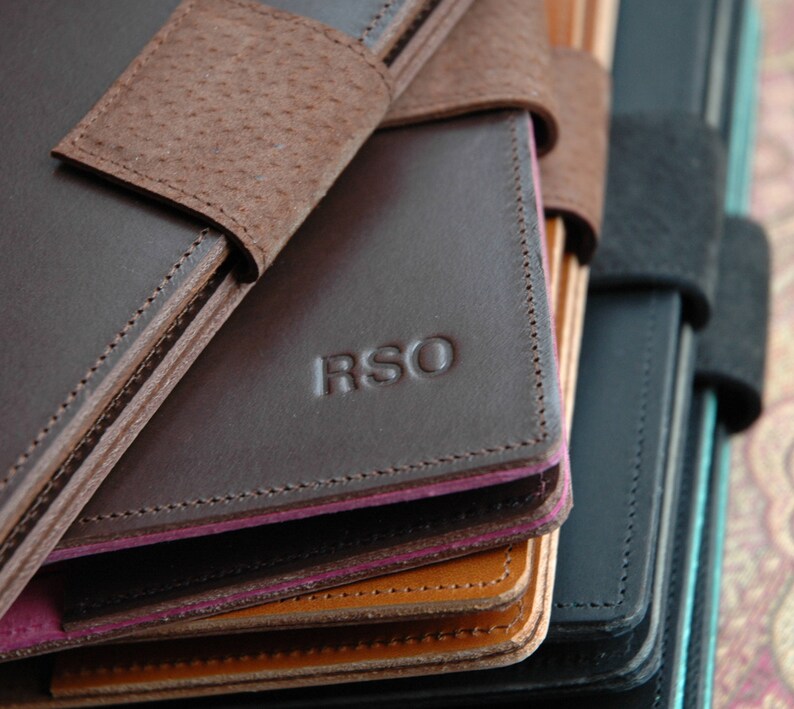 Leather Notebook Folio Etsy