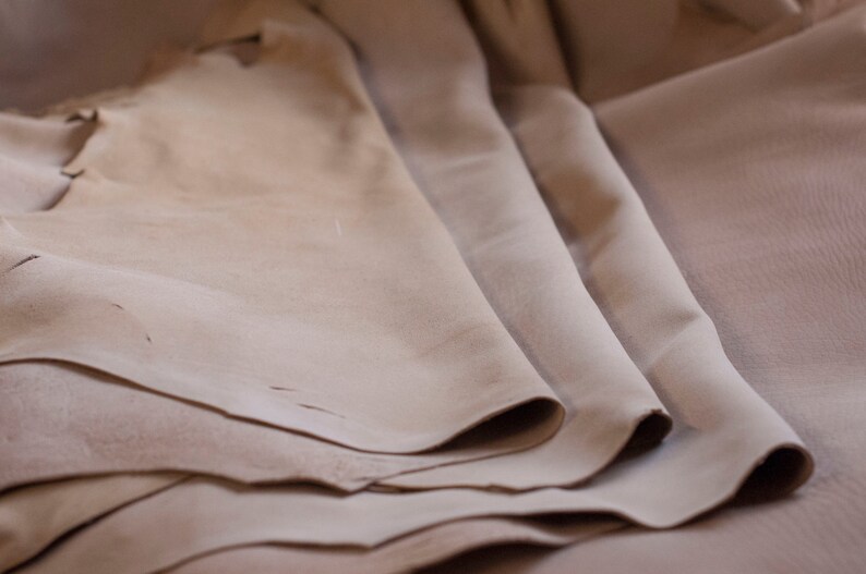 Vegetable Tanned 4 pack Undyed Heavy Goat Splits