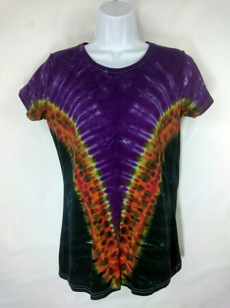 Hand dyed in the UK Tie dye T Shirt corner rasta all sizes