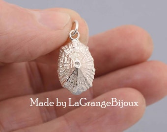Limpet Shell Pendant or charm hand-made jewellery in solid 925 sterling silver