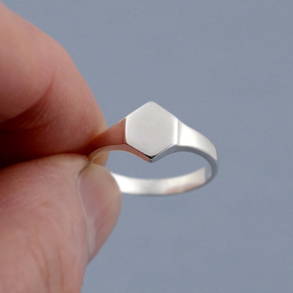 pry HEX pinky ring [silver 925] 2個セット 5号