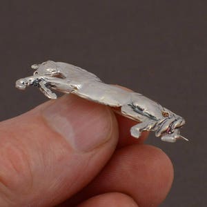 Mustang, Horse brooch, 925 Silver, Ideal gift for a horse lover, Equestrian Brooch, horse jewellery, Lagrangebijoux