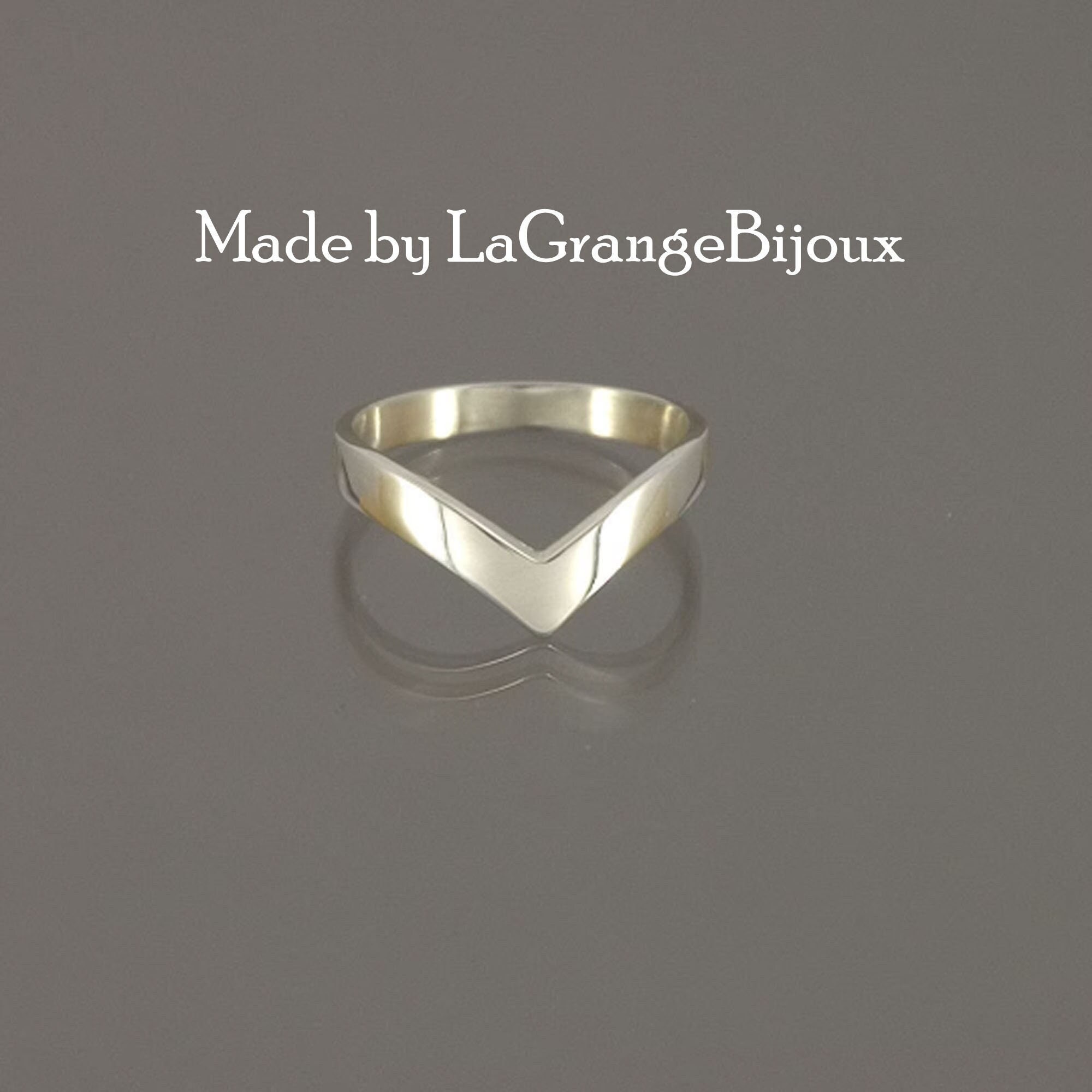 Classic wishbone ring, hand-made to your size in solid 925 Sterling Silver