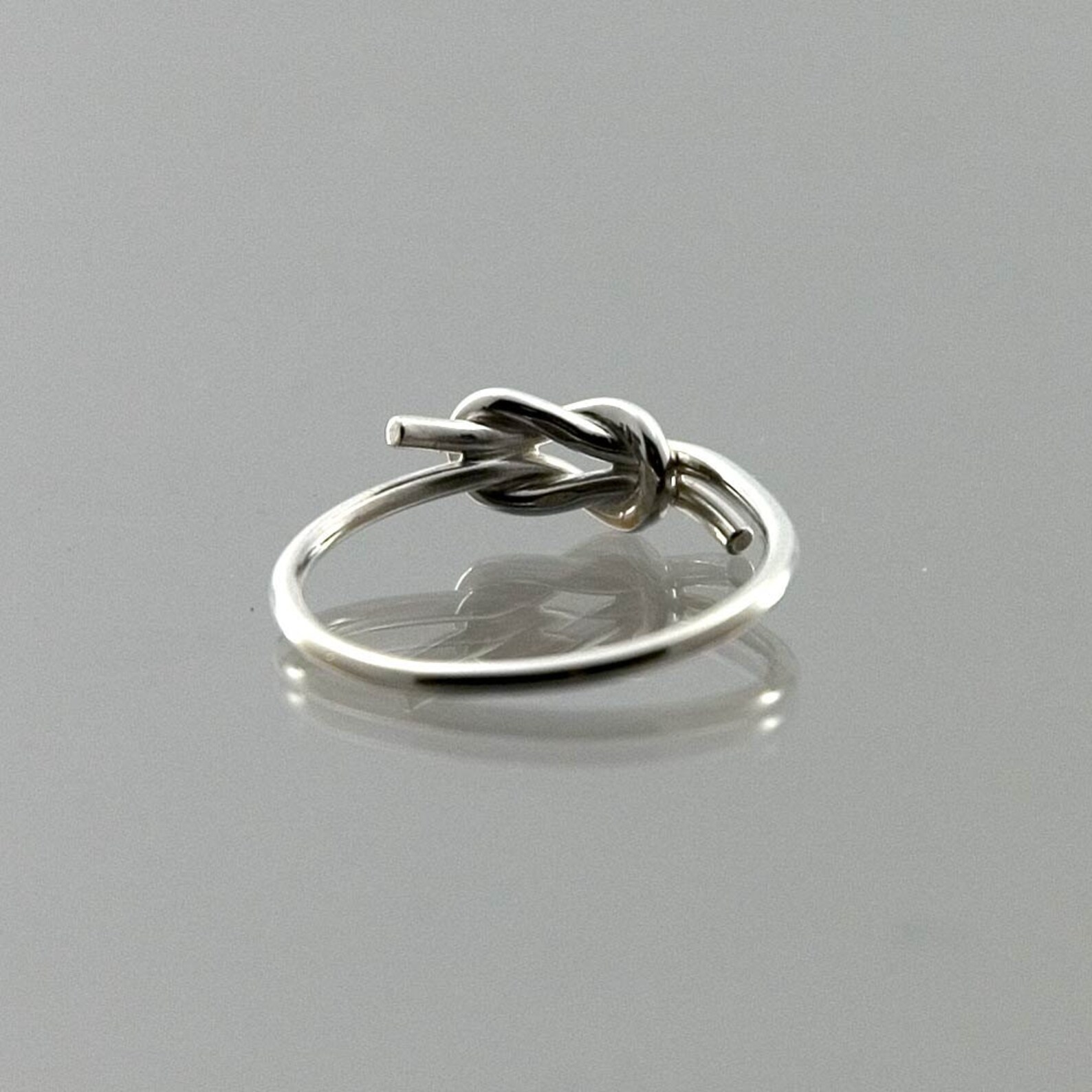 Reef Knot or Square Knot Ring in Solid 925 Sterling Silver Etsy