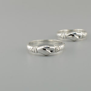 Original Fede Ring a symbol of fidelity and friendship- made to your size in 925 sterling silver By Lagrangebijoux