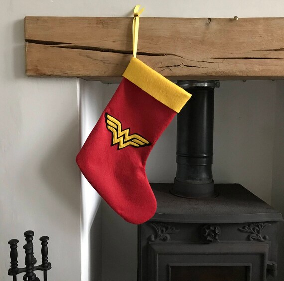 wonder woman christmas stocking