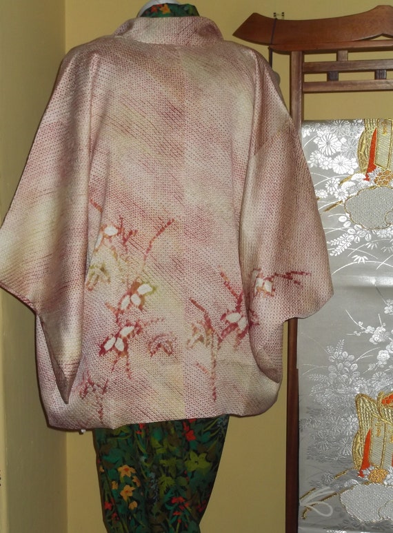 Lovely Vintage Japanese Silk Kimono Dochugi Jacket