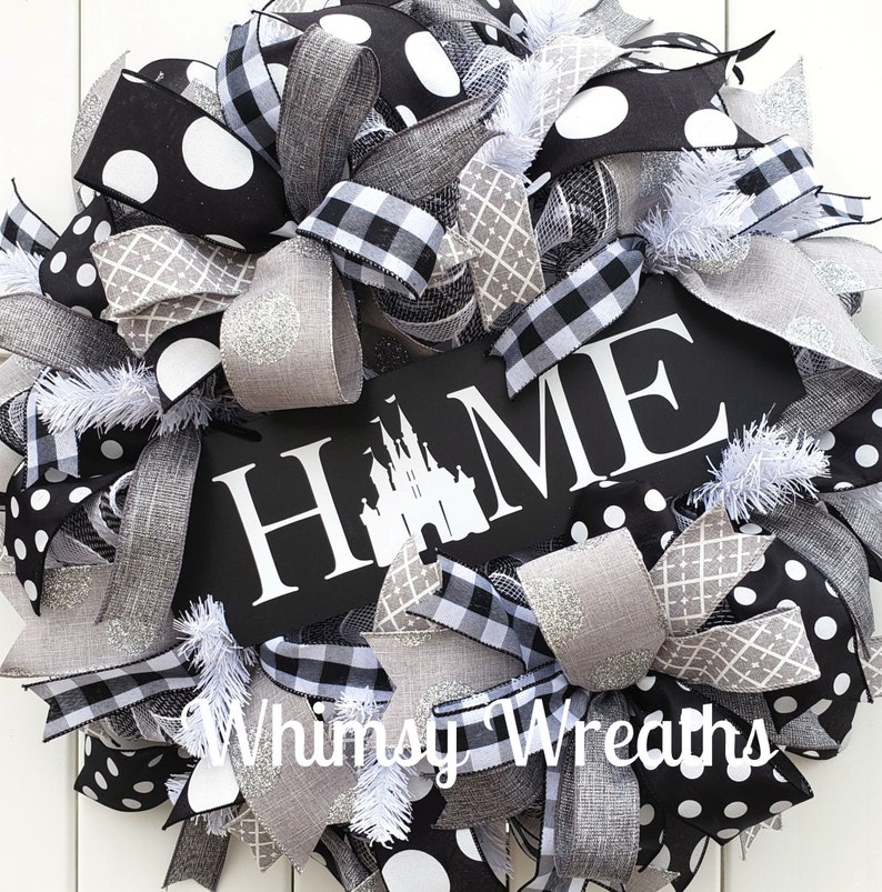 Home Wreath, Castle Home Wreath, Castle Wreath, Home Wreath for Front Door, Castle Door Wreath, Home Castle Wreath image 3