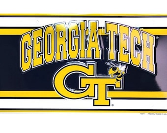 Georgia Tech sign, GT sign, Georgia Tech tag, Georgia Tech Yellowjackets sign, Yellowjackets sign, Yellowjackets tag, GT tag