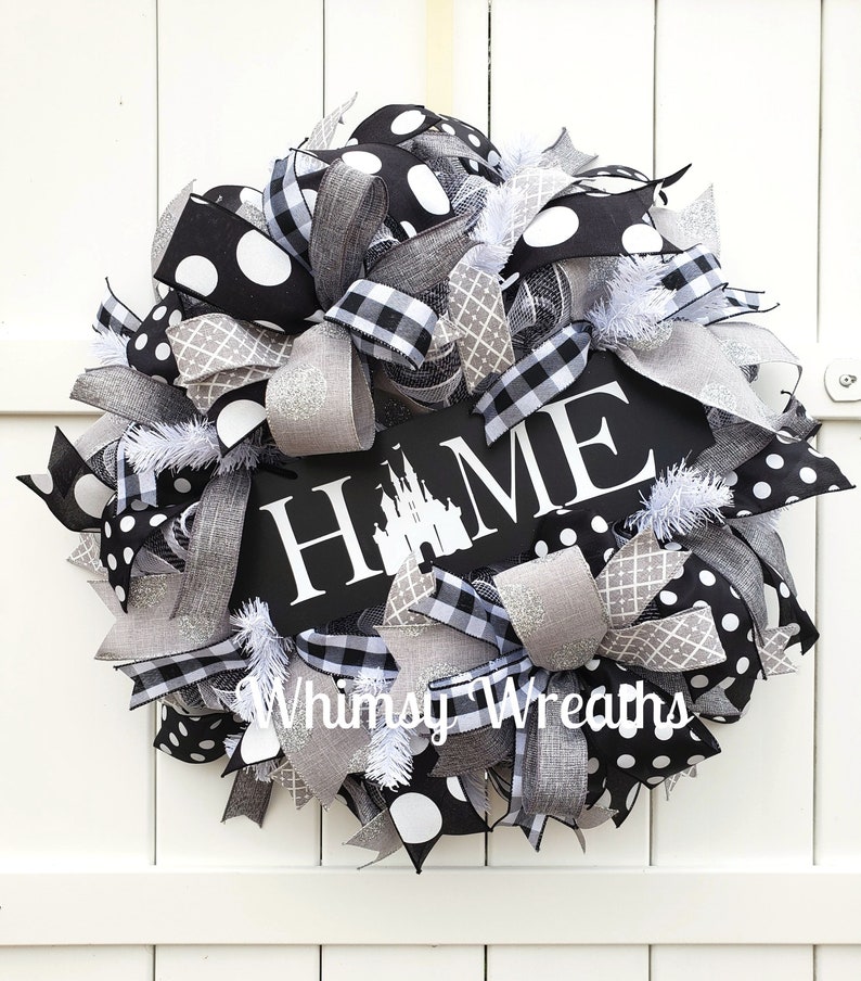 Home Wreath, Castle Home Wreath, Castle Wreath, Home Wreath for Front Door, Castle Door Wreath, Home Castle Wreath image 2