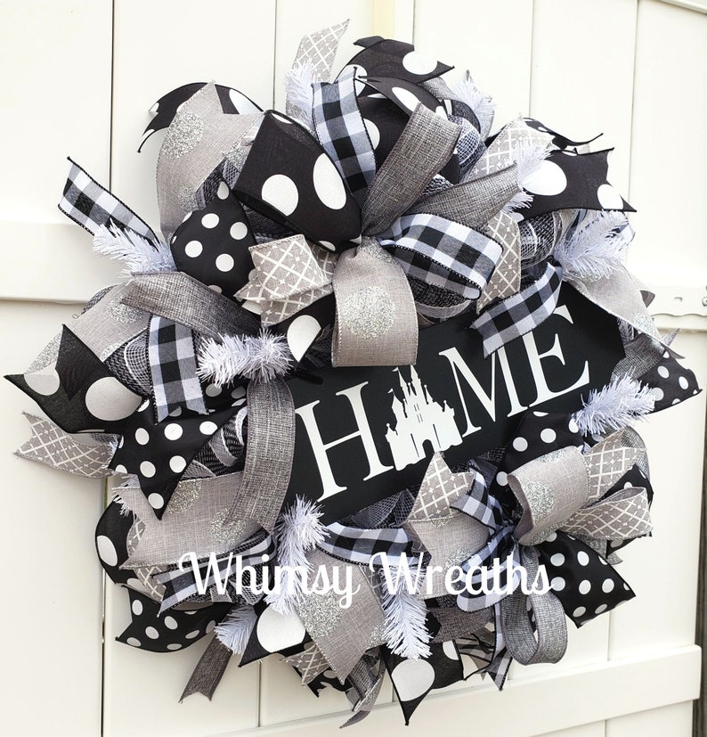 Home Wreath, Castle Home Wreath, Castle Wreath, Home Wreath for Front Door, Castle Door Wreath, Home Castle Wreath image 6