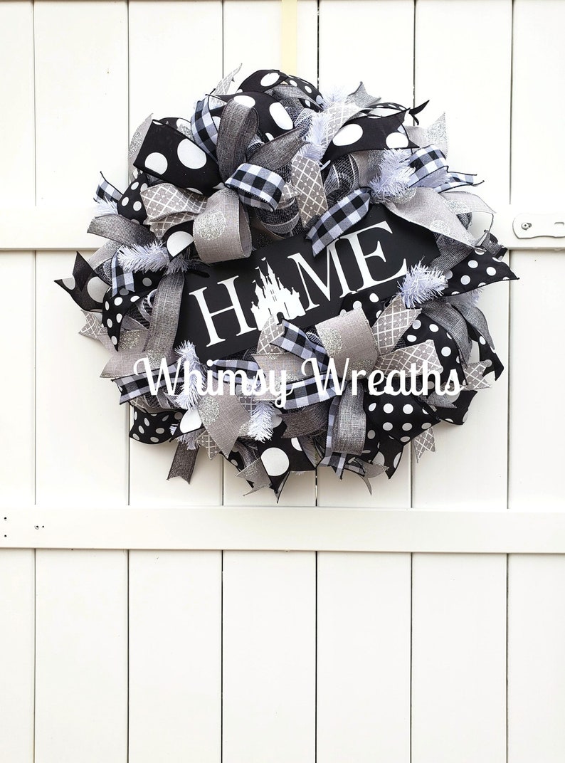 Home Wreath, Castle Home Wreath, Castle Wreath, Home Wreath for Front Door, Castle Door Wreath, Home Castle Wreath image 4