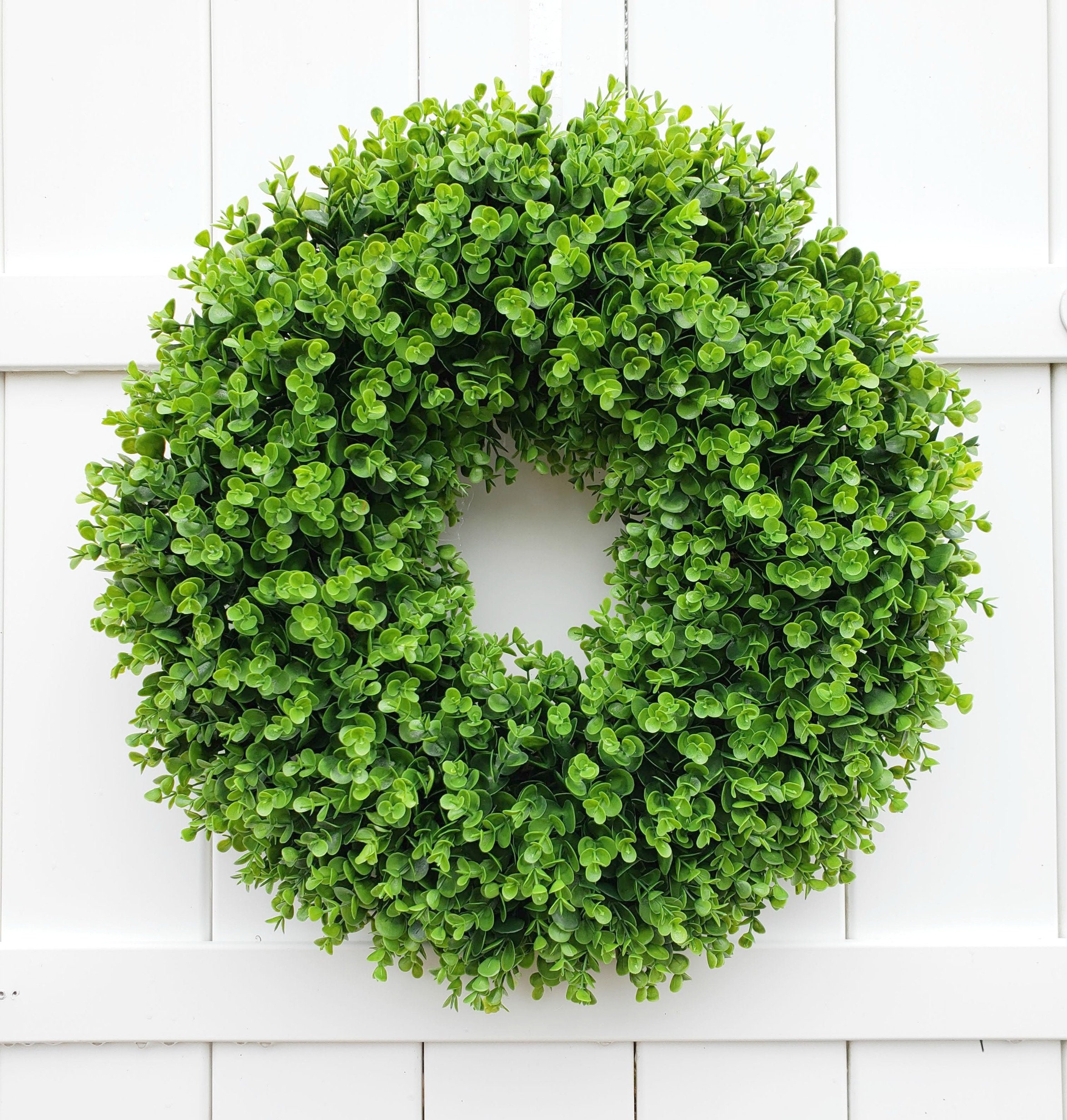 22 Round Boxwood Wreath Large Boxwood Wreath Faux Etsy