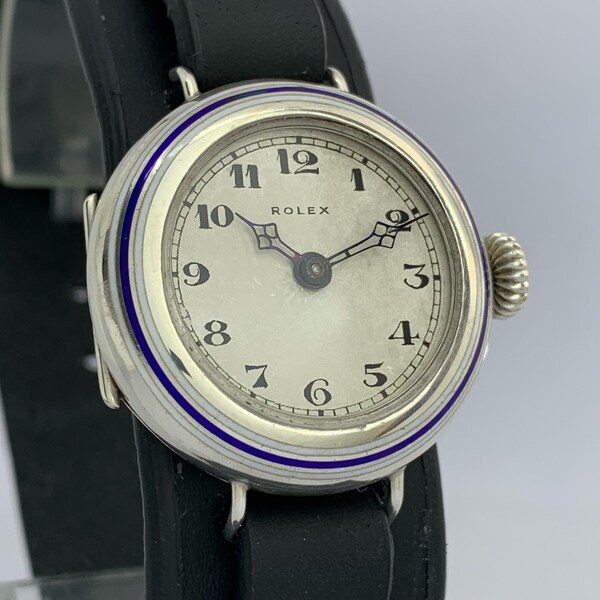 Rolex Sterling Silver Officers Orologio WW1