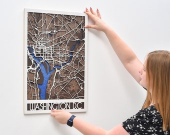 Personalisierte Karte Benutzerdefinierte Stadt Karte 3D Street Map Art, Heimatstadt Karte, neues Zuhause Geschenk, Geburtstagsgeschenk für Freund, Vater Geschenk, Home Office Decor