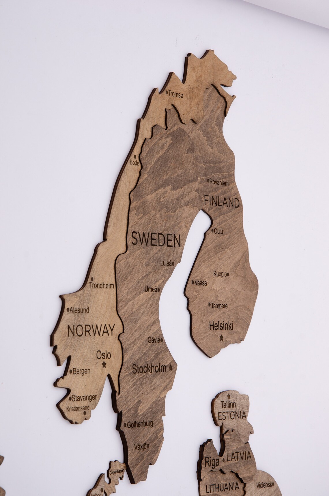 Europe Map Wall Decor Anniversary Gift Etsy