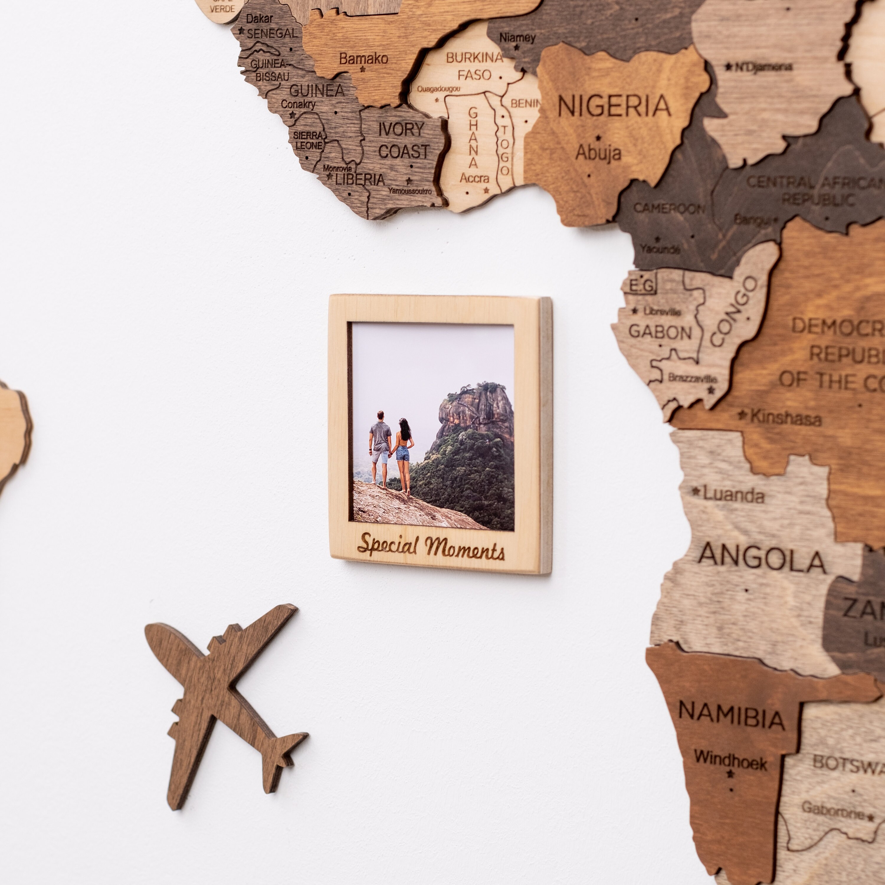 Wooden World Map Enjoy the Wood - Il Fullxfull.4497249411 5t3w 