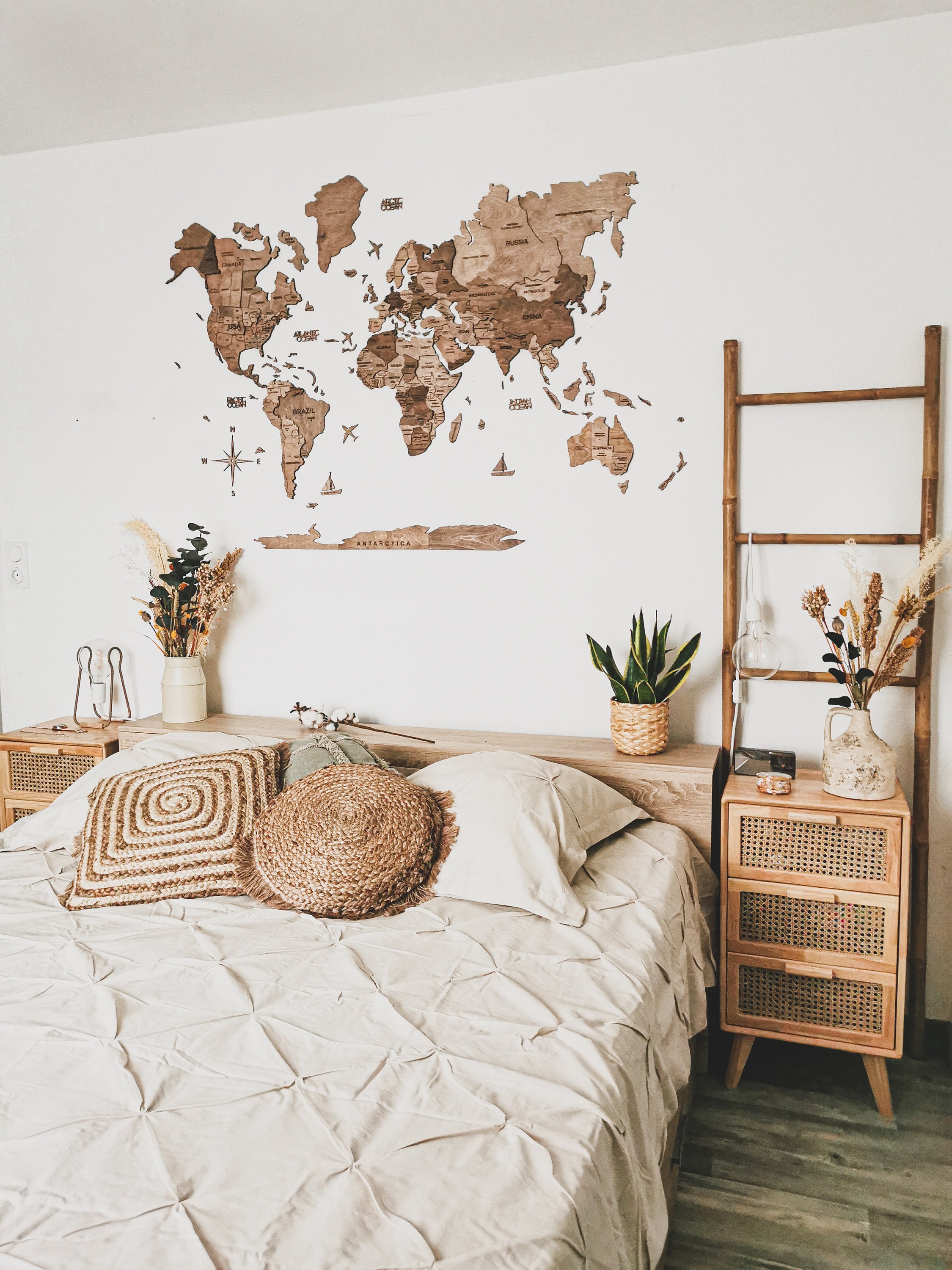 World Map Wall Decor Wood Wall Map Large Wall Art Travel Etsy Australia