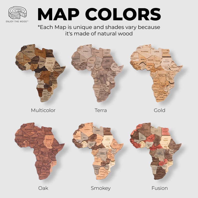 Mappa del mondo in legno Godetevi il legno, decorazioni per la casa, arte da parete con mappa del mondo, regalo per il 5 anniversario per la fidanzata, regalo di inaugurazione della casa, decorazione del soggiorno immagine 3