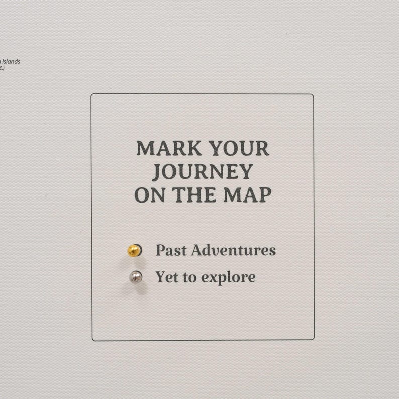 Places You've Been World Map, Detailed Push Pin Travel Map Visited Countries image 20