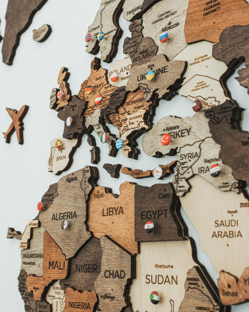 Flags Push Pins For Wood World Map by Enjoy The Wood image 7