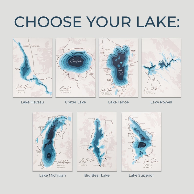 Lake Michigan Depth Map Wall Art - Il 794xN.4196739340 Ahqn