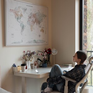 Places You've Been World Map, Detailed Push Pin Travel Map Visited Countries image 18