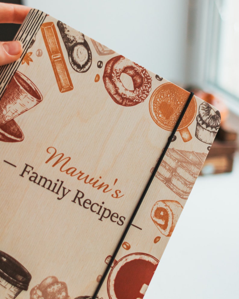 Custom Recipe Book Binder Mothers Gift From Daughter Shower Etsy