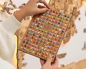 【未使用】Enjoy The Wood 国旗・州旗ピン286個＋観光名所ピン 国旗ピン／州旗ピン Enjoy The Wood Japan : 代官山 蔦屋書店