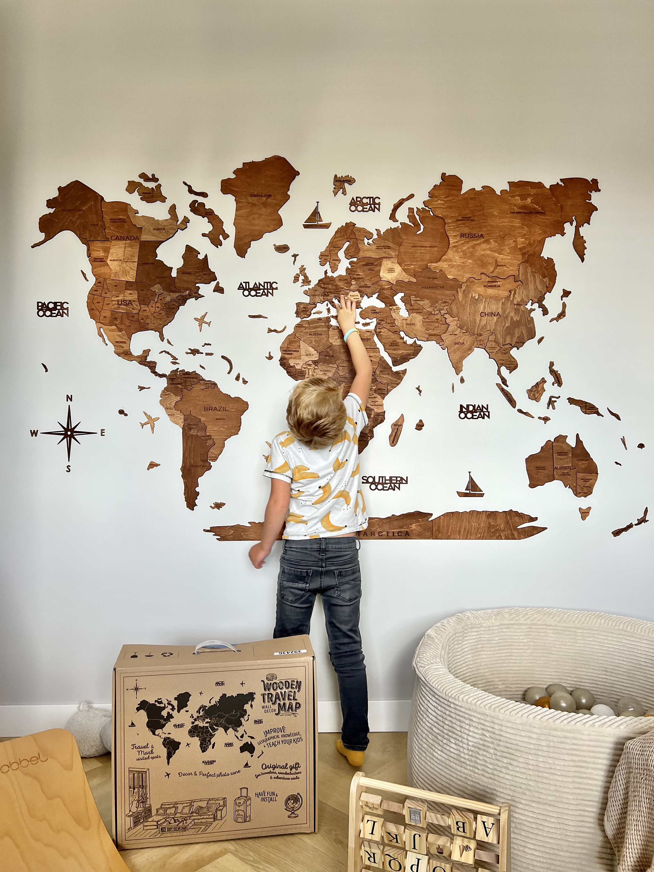 Grunge World Map No Frame Home Decor Room - Temu Belgium