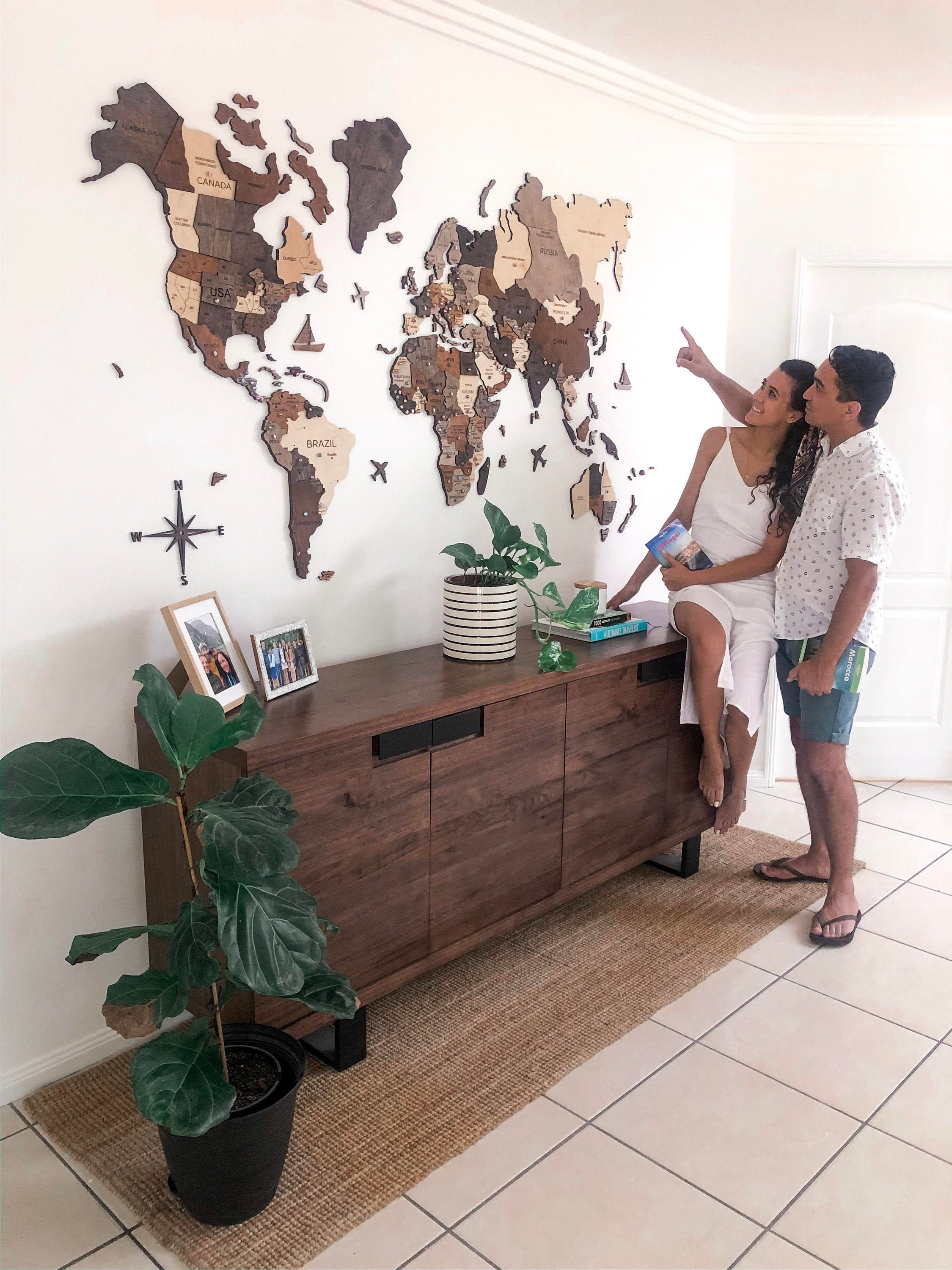 Large Laminated World Map for sale - Il Fullxfull.2385501699 Kr2v