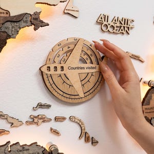 Décoration murale Travel Tracker - Accessoire pour carte du monde
