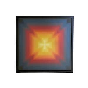 Jurgen Peters Op Art Silkscreen Poster, Framed, C. 1970&#39;s