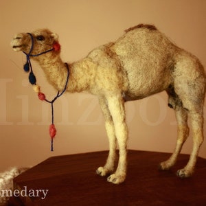 Felted animals, Camel, camel needle felting, animal art, dromedary, camel sculpture, camel dolls, felting camel, animals art, soft dolls