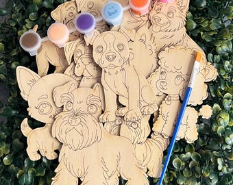 Kids Paint Your Own Dogs Set