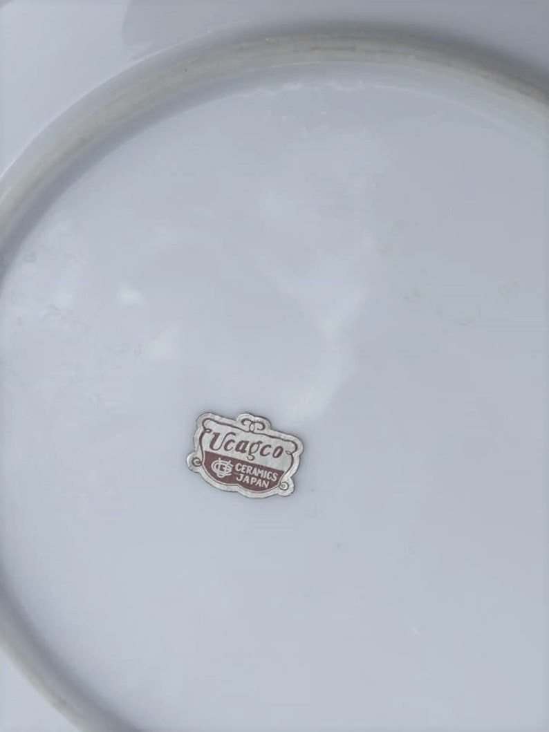 Vintage Signed Ucagco Fruit Plate Decorative Collector Plate Handpainted