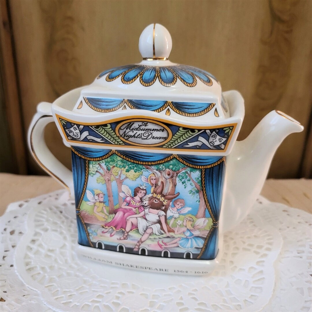 Vintage James Sadler Teapot, A Midnight's Summer Dream Tea Pot