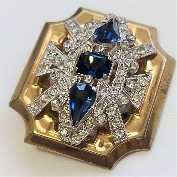 Vintage McClelland Barclay Signed Brooch Blue and… - image 8