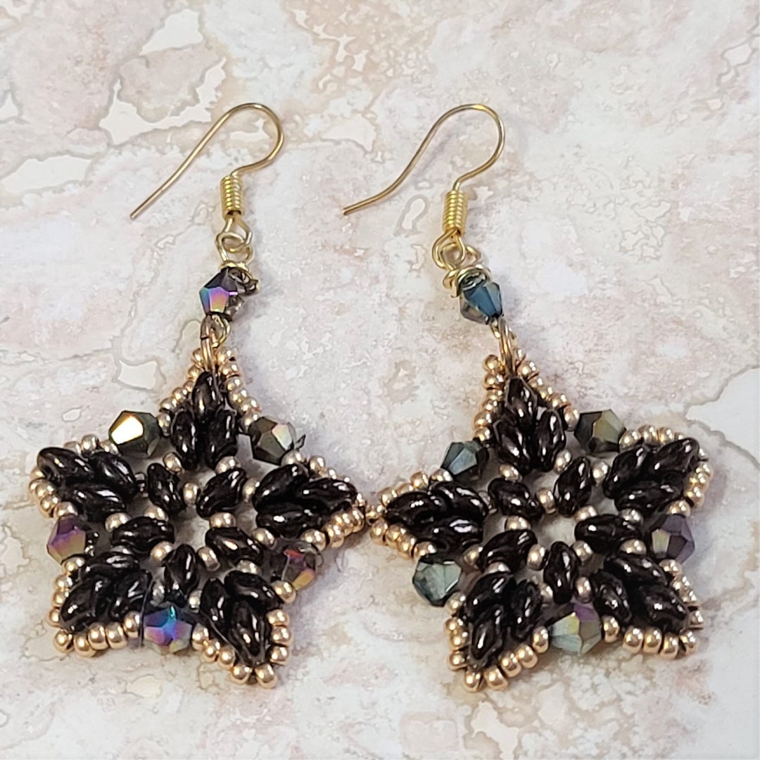 AI145 - Handmade Star Beaded Earring main image 0