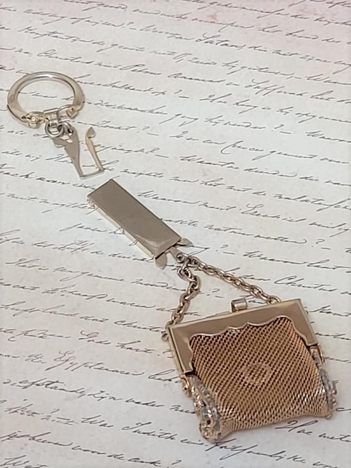 Vintage Key Fob Mesh Coin Purse Keychain 1960's Purse Etsy