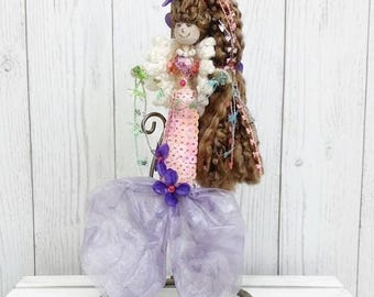 Handgefertigte Pastell Pailletten Meerjungfrau Ornament