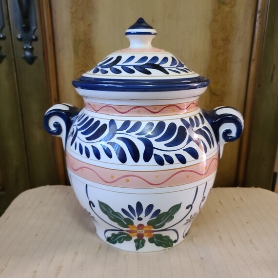 Talavera XL Cookie Jar, Cookie Canister, by Tabletops Unlimited