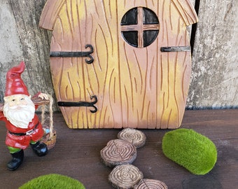 Fairy Door, Fairy Garden Kit,  Gnome Door, Fairy Garden Accessories,  Miniatures for Fairy Gardens, Tree Fairy Door, Resin Fairy Door