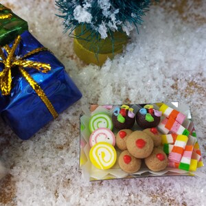 Fairy Food, Fairy Candy Tray, Miniatures, Dollhouse, Mini Candy Tray, Fairy Accessories, Fairy Treat, Fairy Garden, Fairy X-mas