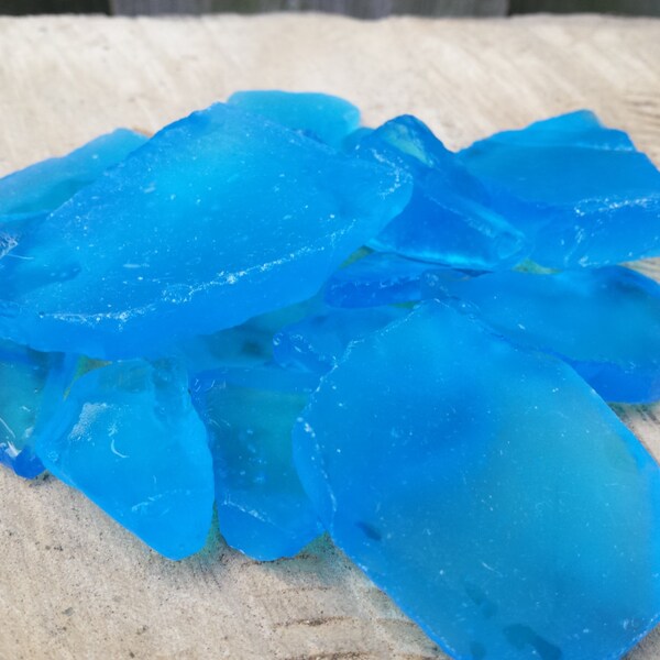 Fairy Beach Glass, Aqua Blue Beach Glass, Ocean Blue Beach Glass,  Miniatures,  Beach Scene, Fairy Accessories, Fairy Garden Supplies