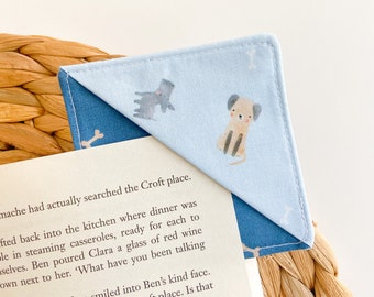 Dog Bookmark for Boys, Cute Bookmarks for Kids, Bookworm Merch, Dog Mom Gifts, Reading Gifts for Him, Easter Basket Stuffers for Teens