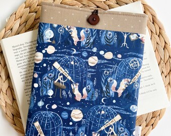 Book Sleeve Case, Book Cover for Hardbacks, Kindle Bag, Tablet Sleeve Case, Bookish Merch, Book Gifts for Teachers, Reading Gifts for Kids