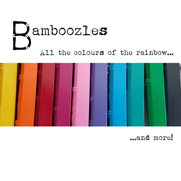 Bamboozles - bright and beautiful handmade photo/picture frames 4x6 5x7