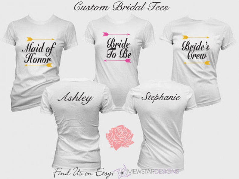etsy bridesmaid shirts